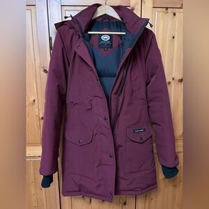Canada Goose Women's Trillium parka burgundy red